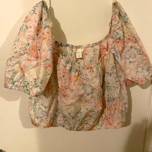 NWOT floral top